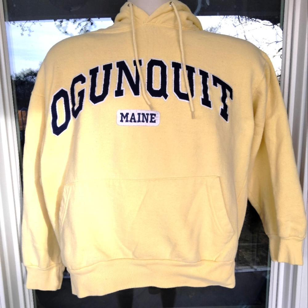 Women's Richie's Sportswear "Ogunquit Maine" Yellow 80% Cotton/20% Poly. Size S.